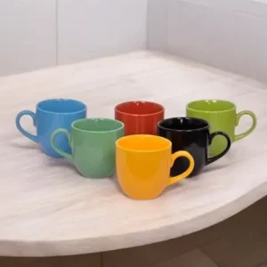 Colorful designer mugs and plastic cups swasthy.in